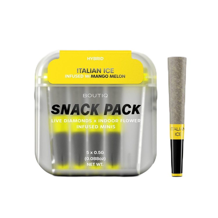 Boutiq Live Diamonds x Indoor Flower THCa Mini Prerolls / Italian Ice-Hybrid